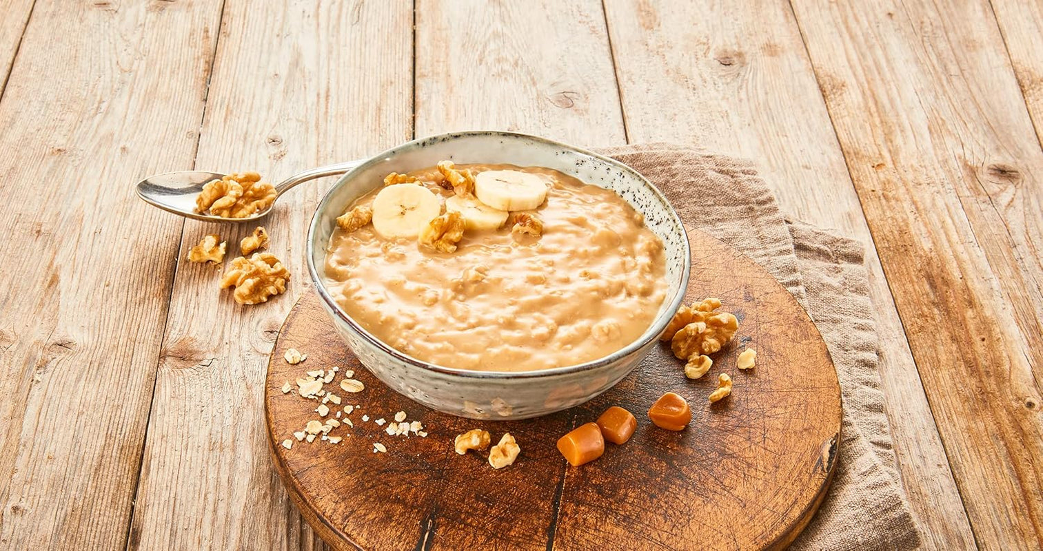 Caramel Oat Pudding, un mélange harmonieux de pudding au caramel et d'avoine complète, sans sucre, sucré au sirop d'agave, 1 sachet x 64g (paquet de 4)