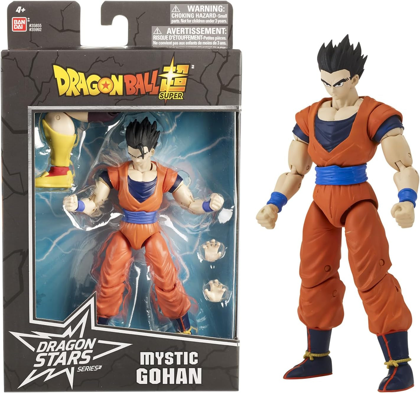 BANDAI - Dragon Ball Super - Figurine Dragon Stars 17 cm - Goku Ultra Instinct - Licence Officielle Dragon Ball - Figurine Articulée Goku - Jouet pour Enfants à partir de 4 ans - 35994J Figurines Naty Shop Mystic Gohan