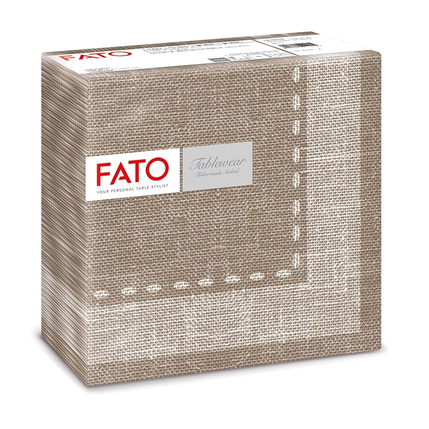 Fato - Șervețele din hârtie uscată, airlaid, efect textil, pachet cu 50 de șervețele, format 40X40 pliate în 4, Tropicana Decor