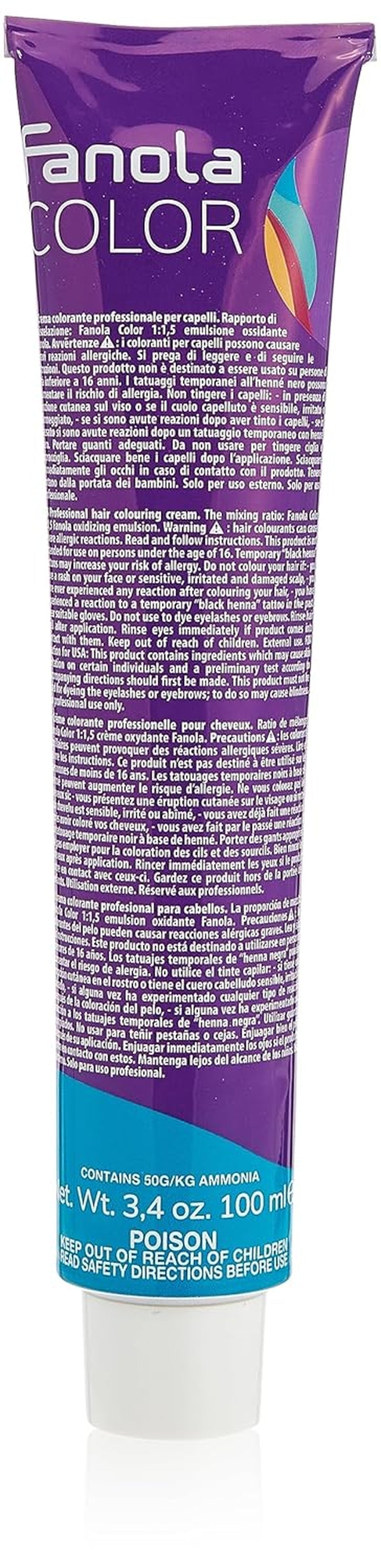 Fanola crema colore Crème colorante 7.0 Blond, 100 ml Teinture capillaire Naty Shop Silver Mixton