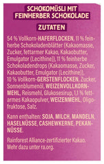 Dr. Oetker Vitalis Muesli au chocolat noir : Muesli de petit-déjeuner au chocolat noir, paquet de 6 (6 x 600 g)