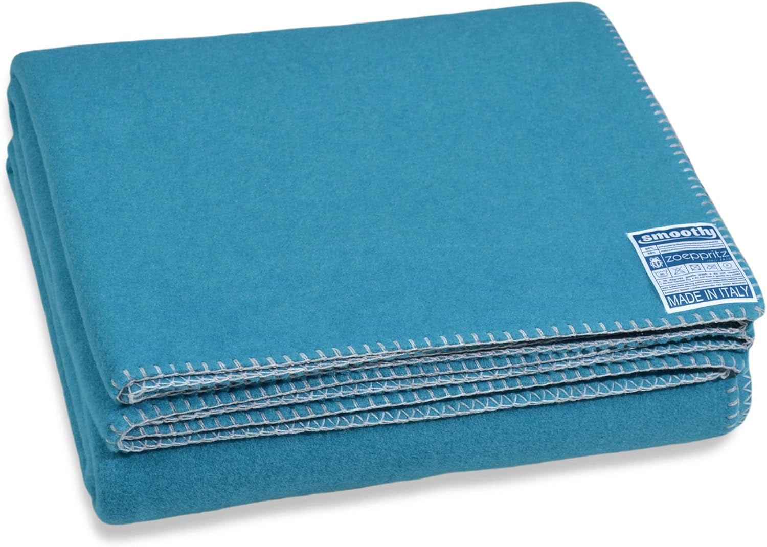 Zoeppritz Since 1828 Couverture polaire Smoothy - Couverture polaire moelleuse et confortable - Vegan - 140X190Cm - 010 Off-White, 010 Offwhite Zoeppritz Since 1828 760 Curaçao 140X190Cm