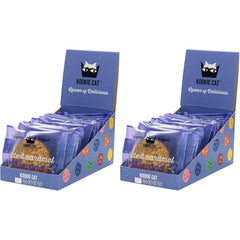 Biscuits végétaliens aux amandes et au caramel salé – Emballés individuellement, sans gluten, sans soja, avoine biologique aux amandes – 12 x 50 g Multipack (lot de 2)