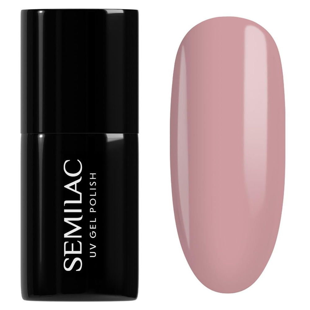 Vernis à ongles UV hybride Semilac 582 Rose naturelle 7 ml Collection Naked Nails