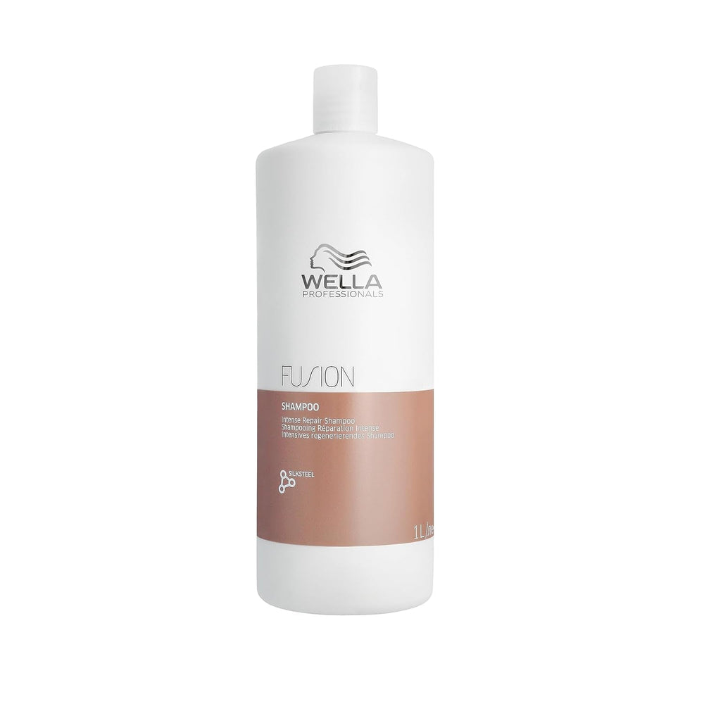 Wella Professionals Fusion Intense Repair - Soin professionnel pour cheveux cassés Douche et bain Wella Shampoo 1 litre
