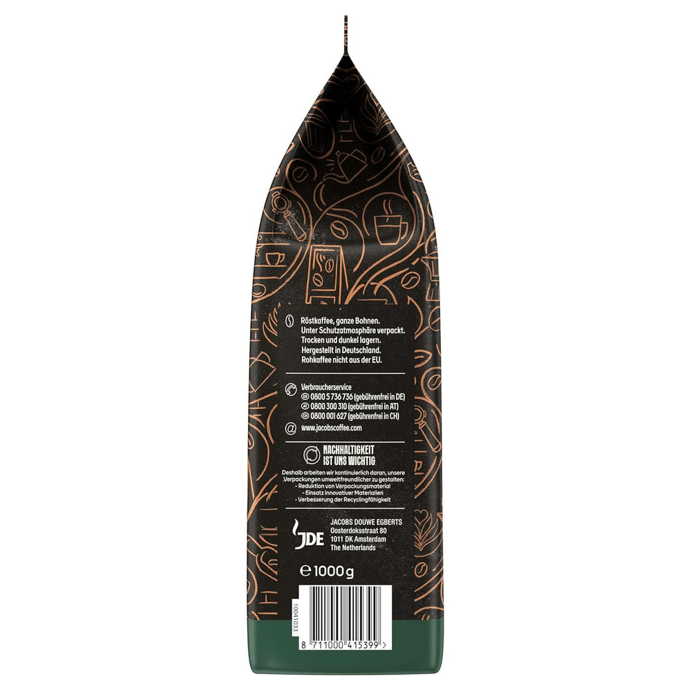 Café en grains JACOBS Barista Editions Crema Intense (4 x 1 kg)