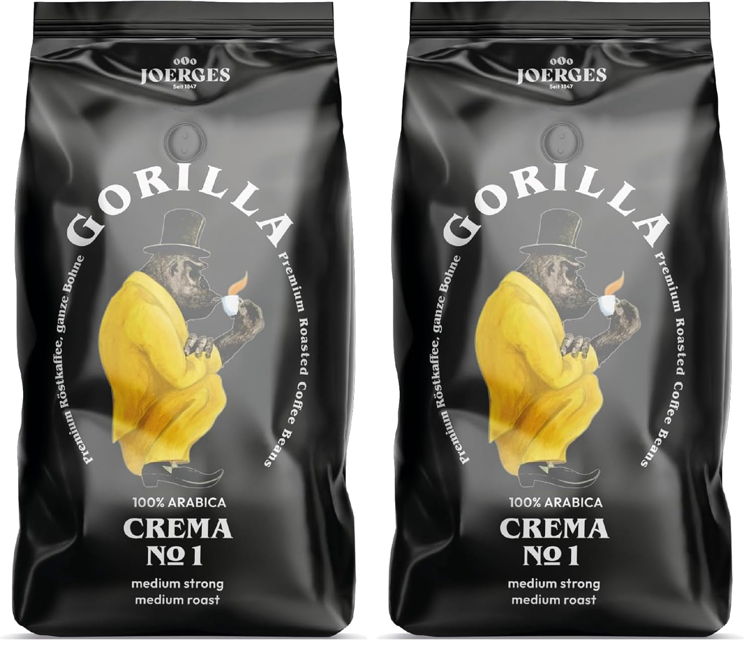 Joerges dark_roast, Espresso Cream No.1, 1 kg (Packung mit 2)