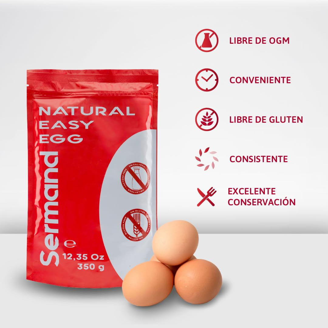 Poudre de bière blanche pour beurre (350 g) | Pasteurisé Eiklar | Getrocknetes Eiweiss | Sans lactose Sans gluten | Dans wiederverschließbarem Zip-Beutel