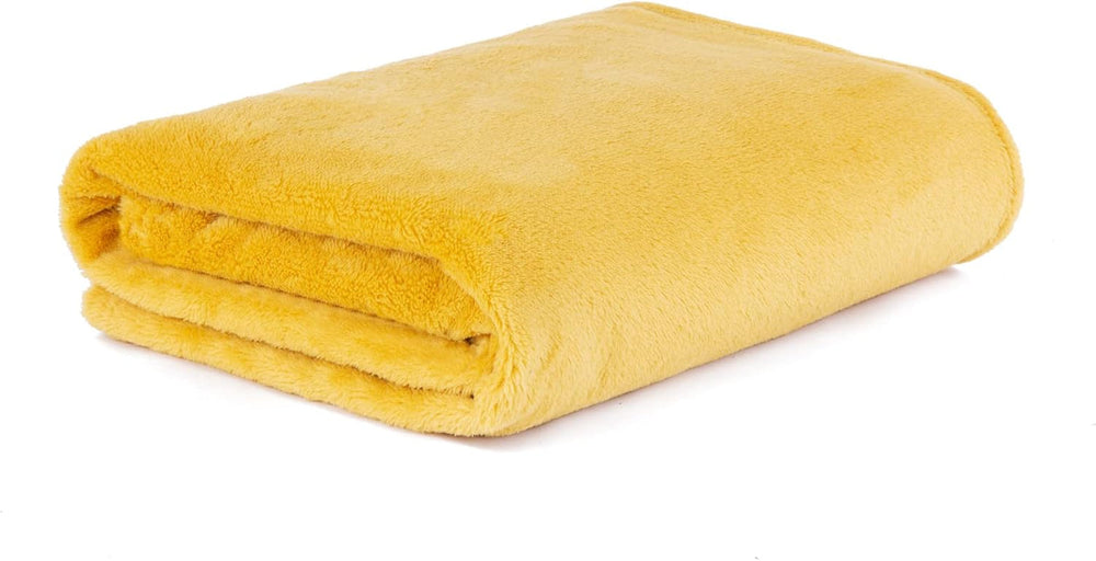 HOMLA Couverture polaire rouge moelleuse et chaude - pour canapé et lit Couverture confortable Couverture de canapé Couverture de salon - facile à entretenir 150 X 200 cm Rose Lits et couvertures Besuche den HOMLA-Store Moutarde Rouge Polyester 150X200 Cm
