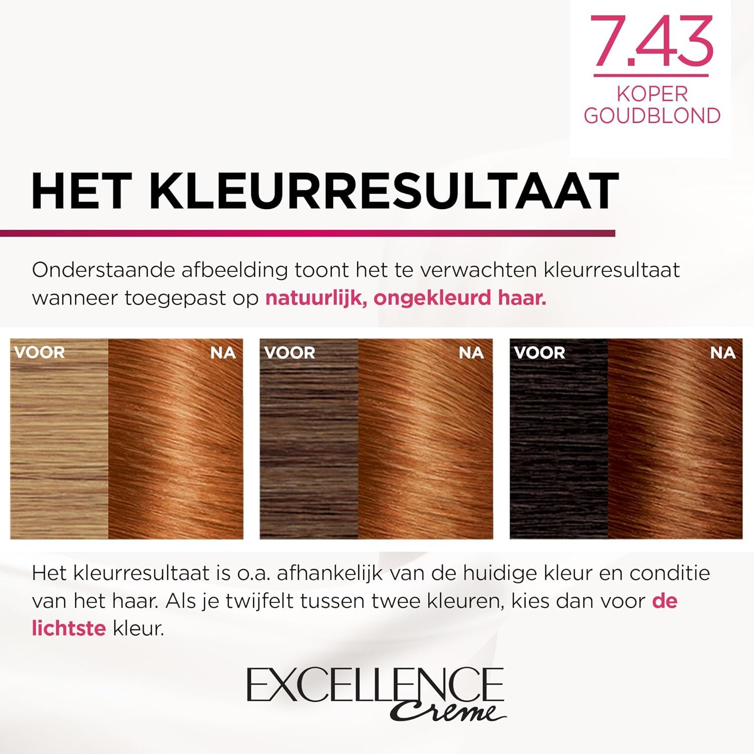 Paris Excellence Creme 7.43 Coloration Cheveux Rouge - Coloration Cheveux (Rouge, Blond Cuuvré Or, Belgique, 63mm, 100mm, 163mm) Naty Shop Coloration Capillaire