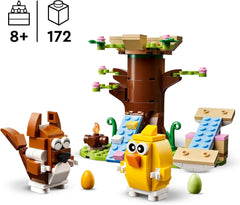LEGO Spring Animal Playground, ensemble de construction oiseau et écureuil, ensemble de jeu cabane dans les arbres pour enfants, idée cadeau pour garçons et filles de 8 ans, ensemble d'animaux, jouet figurines d'animaux 40709 Jeux de construction Beuche den LEGO-Store