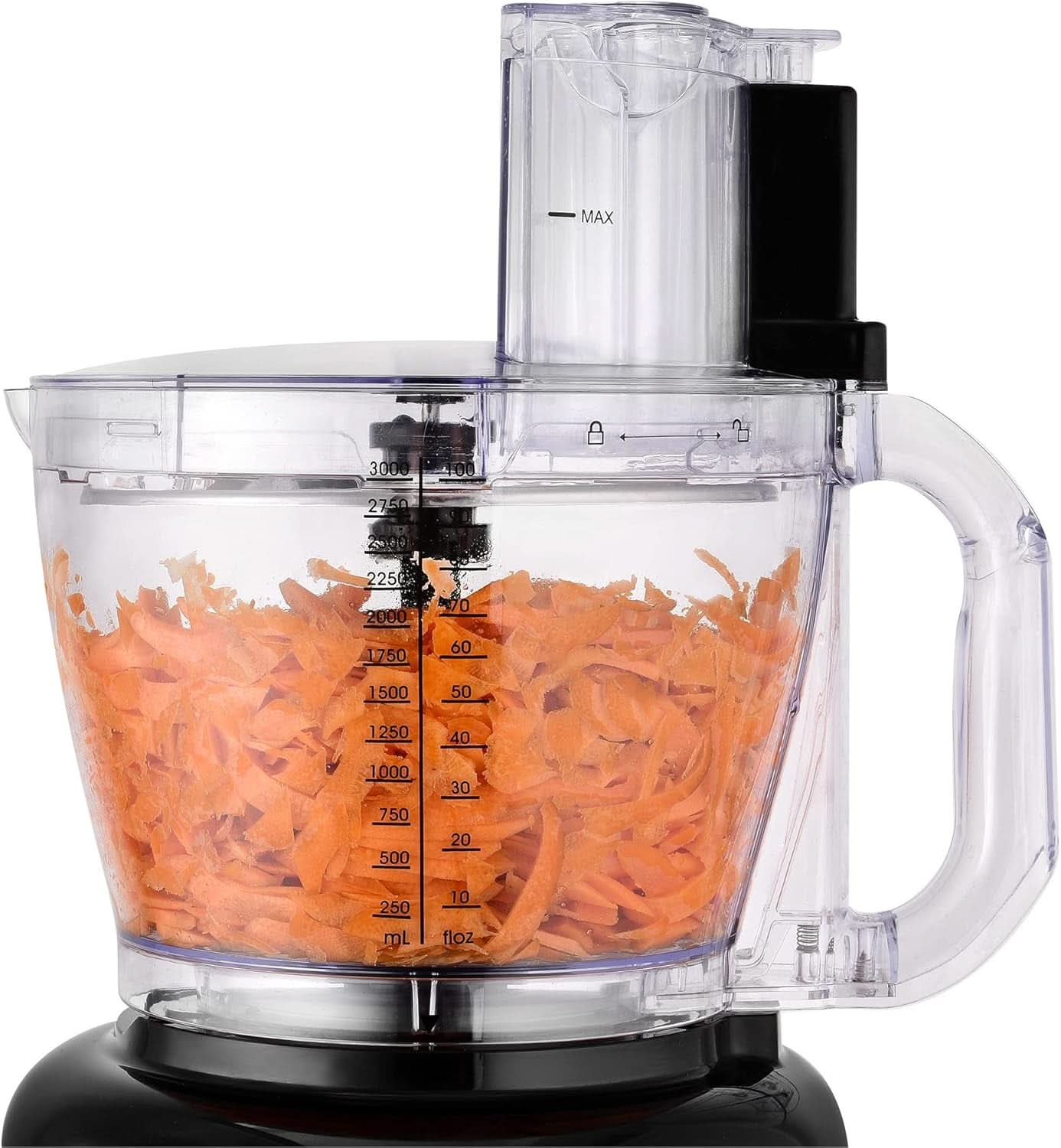 Allez! Machine de cuisine 8 en 1, 3-L-Schüssel, 1,75-L-Mixbehälter, 2 Geschwindigkeitsstufen, Turbo-Funktion, 1000 W, Schwarz/Silberfarben, VG HA 3001 Mother and Child Naty Shop