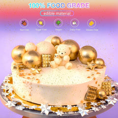 Paillettes comestibles 6 x 3 g, paillettes comestibles pour boissons, paillettes alimentaires, ensemble de 6 couleurs, poudre de paillettes, paillettes de cuisson pour chocolat, fraise, gâteaux, fondant, boissons, sans odeur, végétalien