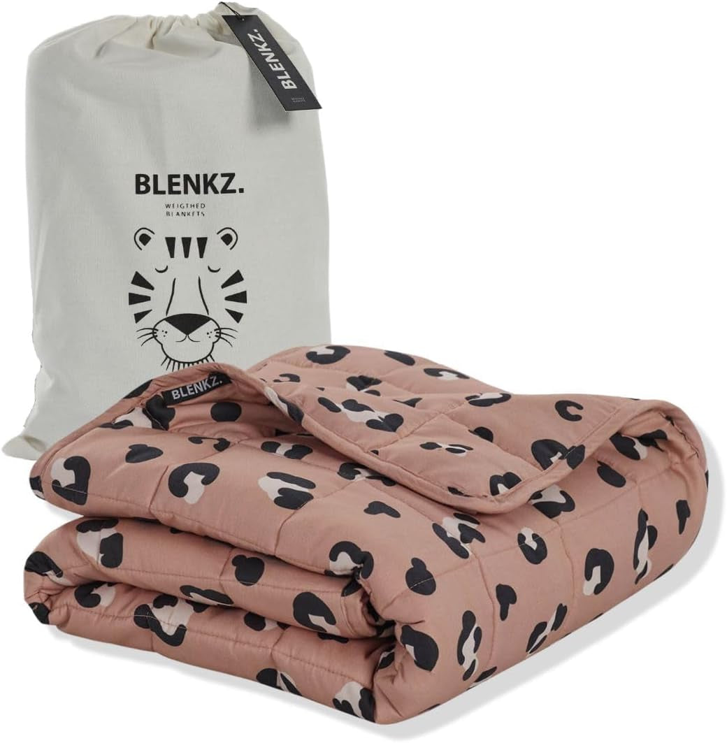 Couverture pondérée pour bébé | 3,5 kg | 100X150Cm | Couverture thérapeutique | Couvertures lestées | Couverture épaisse (visage de tigre bleu, 3,5Kg-100X150 Cm) Lits et Couvertures BLENKZ. Tigre rose foncé 3.5Kg-100X150 Cm