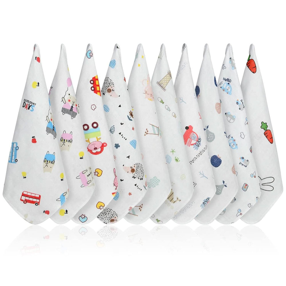 Serviettes bébé en mousseline, lot de 8 serviettes absorbantes en coton bio, 25 x 25 cm Mère et Bébé Naty Shop