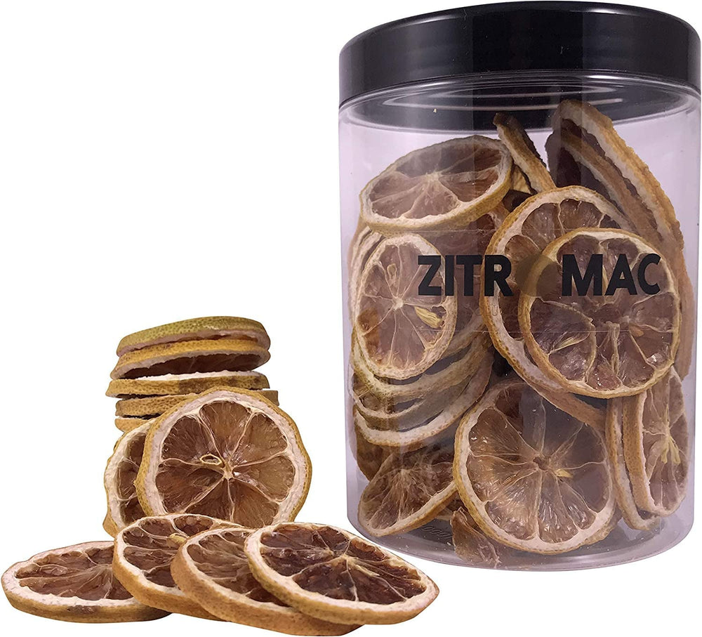 45 g de tranches de citron séchées, tranches de fruits secs pour cocktails, citron séché pour décoration de Noël, vin chaud, thé, pâtisserie | Citrons séchés 100 % naturels, produits déshydratés Naty Shop 90 g