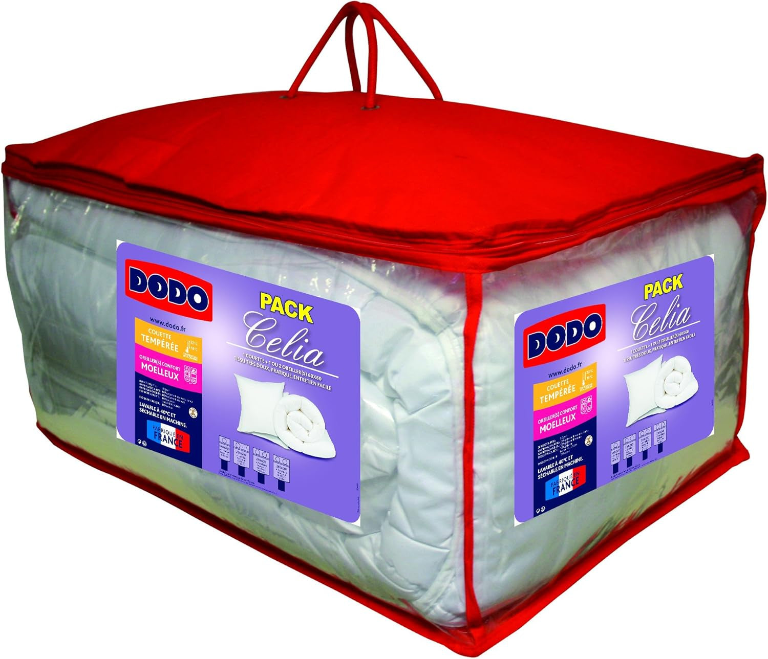 30519 220/240 Housse de couette et 2 oreillers Polyester/Coton Blanc 220 X 240 Cm Couettes et couettes Naty Shop