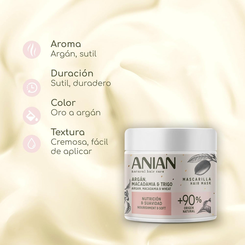 ARGÁN nutrition y suavidad mascarilla 350 ml Masque capillaire Naty Shop