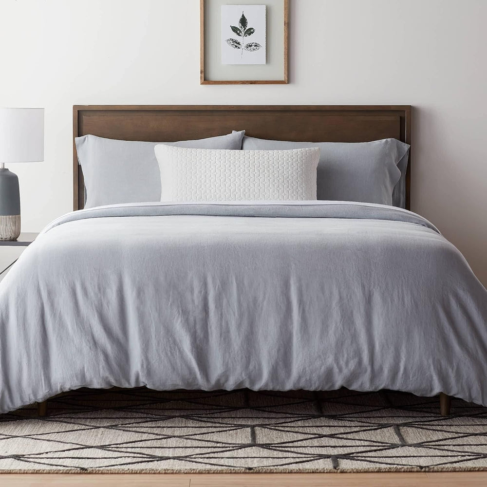 Oreiller LUCID 40 X 80 cm avec garnissage hybride de mousse à mémoire de forme déchiquetée et microfibre - garnissage amovible et réglable - housse lavable - pour dormeurs sur le côté, sur le dos et sur le ventre Oreillers standards Naty Shop