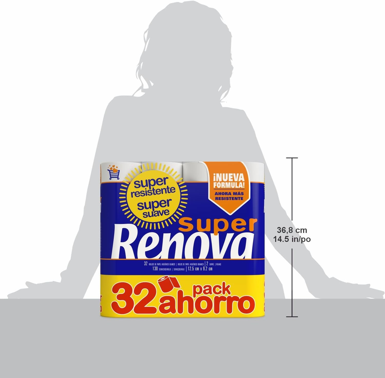 Papier toilette Renova Super Blanco, 32 rouleaux