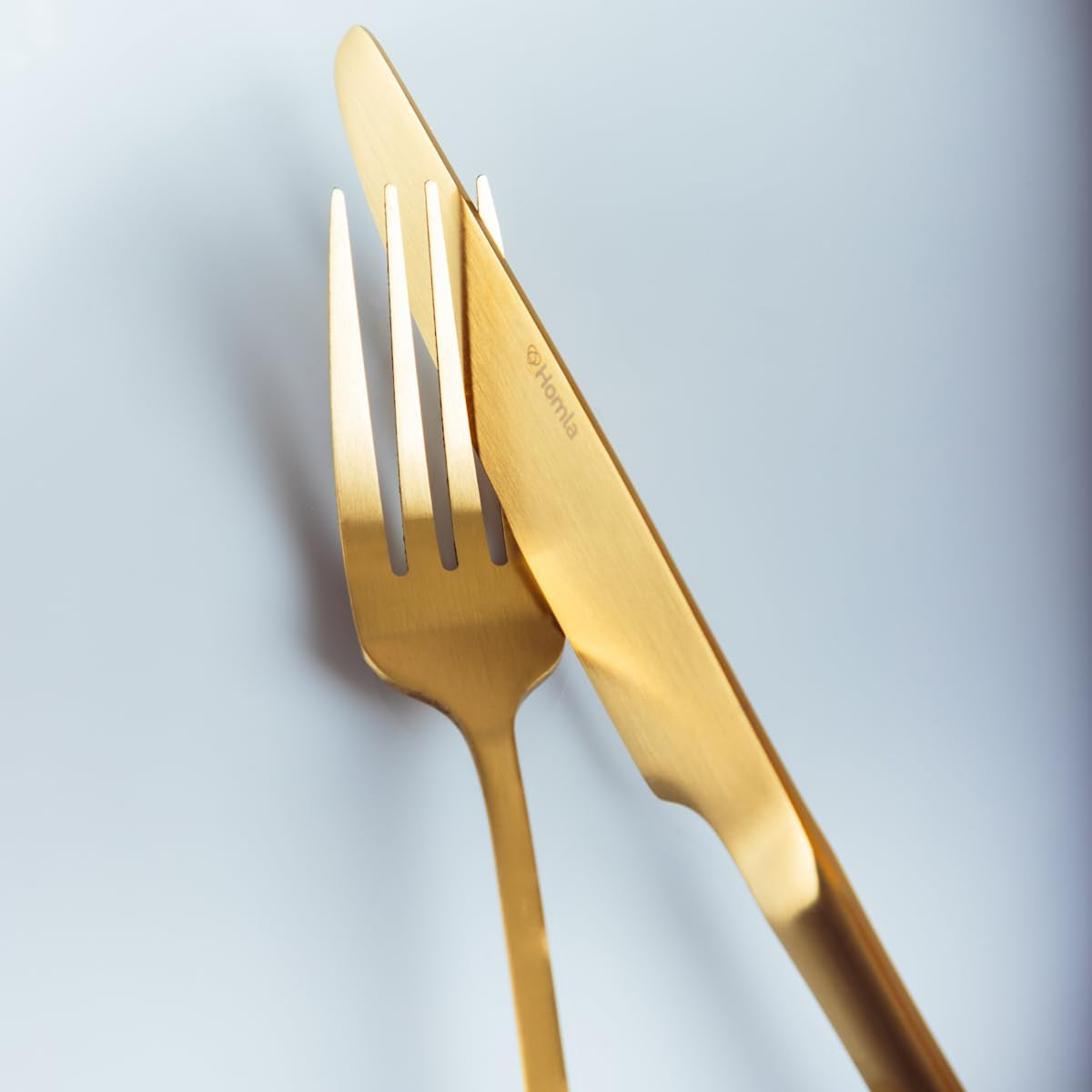 HOMLA Abele Besteckset Für Vier Personen 16-Teilig Edelstahl Hygienisch Elegant Leicht Zu Reinigen Gold Kitchen Naty Shop