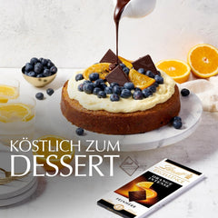 Lindt EXCELLENCE Orange Intense, 100 g, chocolat noir avec morceaux d'oranges et d'amandes Bonbons au chocolat Naty Shop