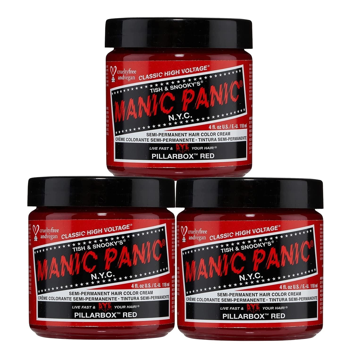Manic Panic Electric Lizard Classic Cream, vegan, fără cruzime, vopsea de păr verde semipermanentă 118ml