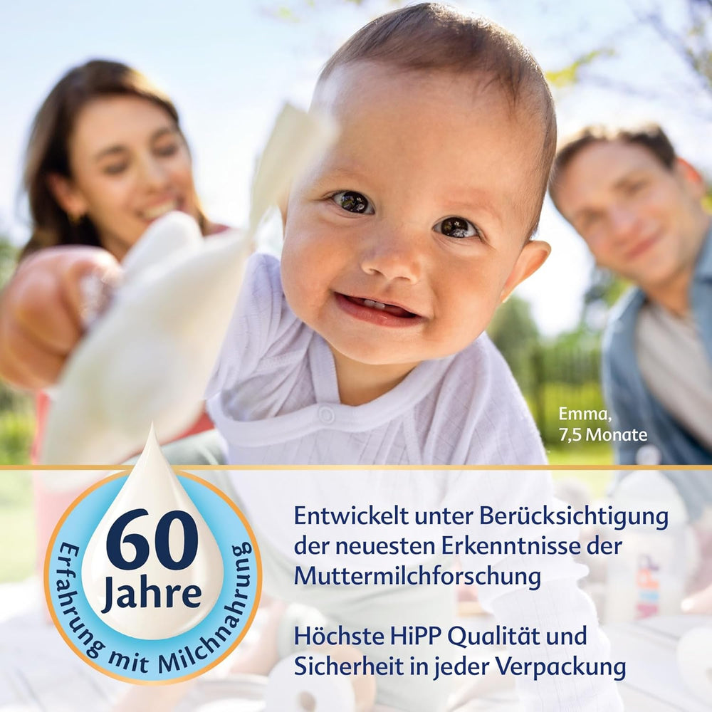HiPP 3 Organic Combiotik (4 x 600g), lapte de continuare de la 10 luni, cu culturi naturale de acid lactic, vitaminele C și D, GOS, Omega-3 (DHA, ALA), de cea mai bună calitate organică