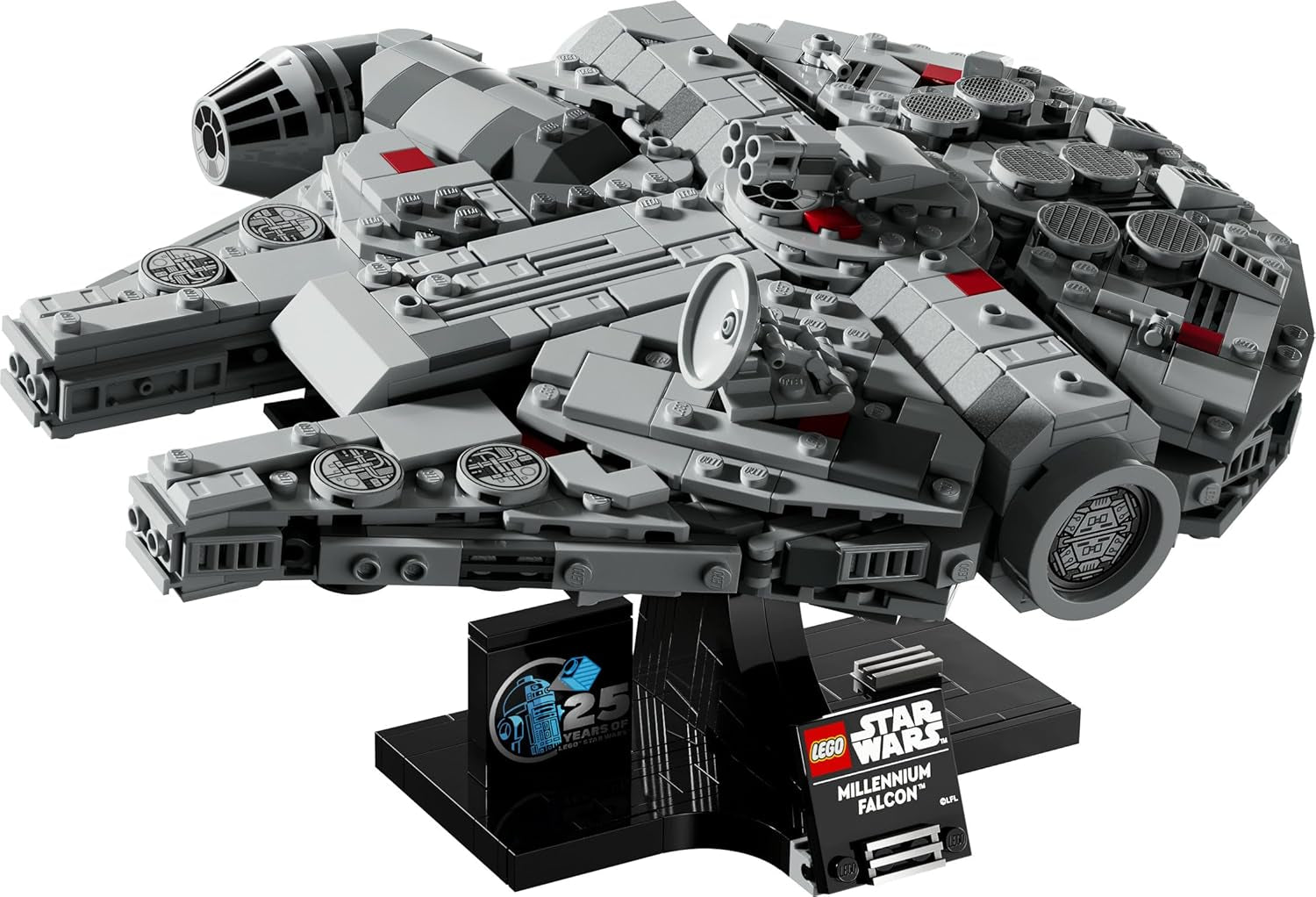 LEGO Star Wars Millennium Falcon 25e anniversaire pour adultes Vaisseau à construire Un nouvel espoir Kit de modèle de vaisseau spatial à collectionner Cadeaux pour hommes Femmes 75375 Jeux de construction Besuche den LEGO-Store