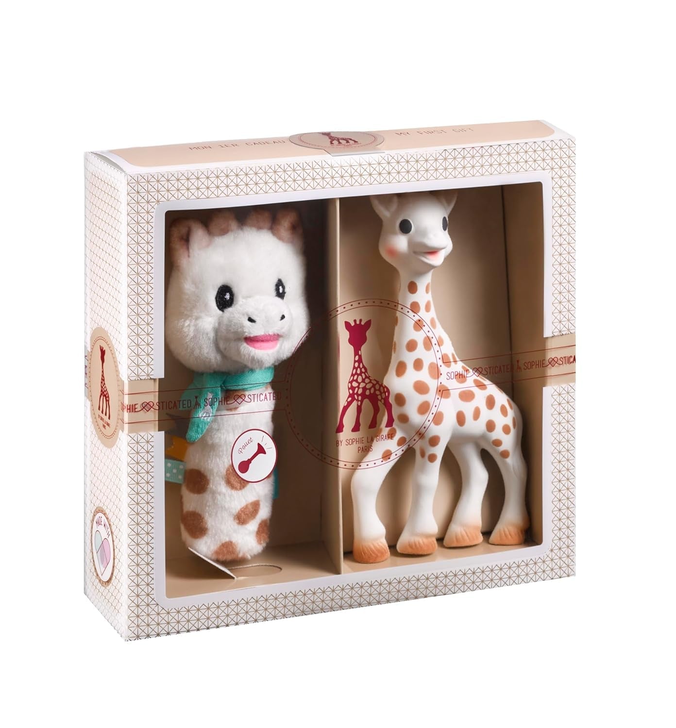 Coffret anniversaire Sophie la girafe Pouet hochet Sophiesticated 00012 Jouets Bebe Naty Shop