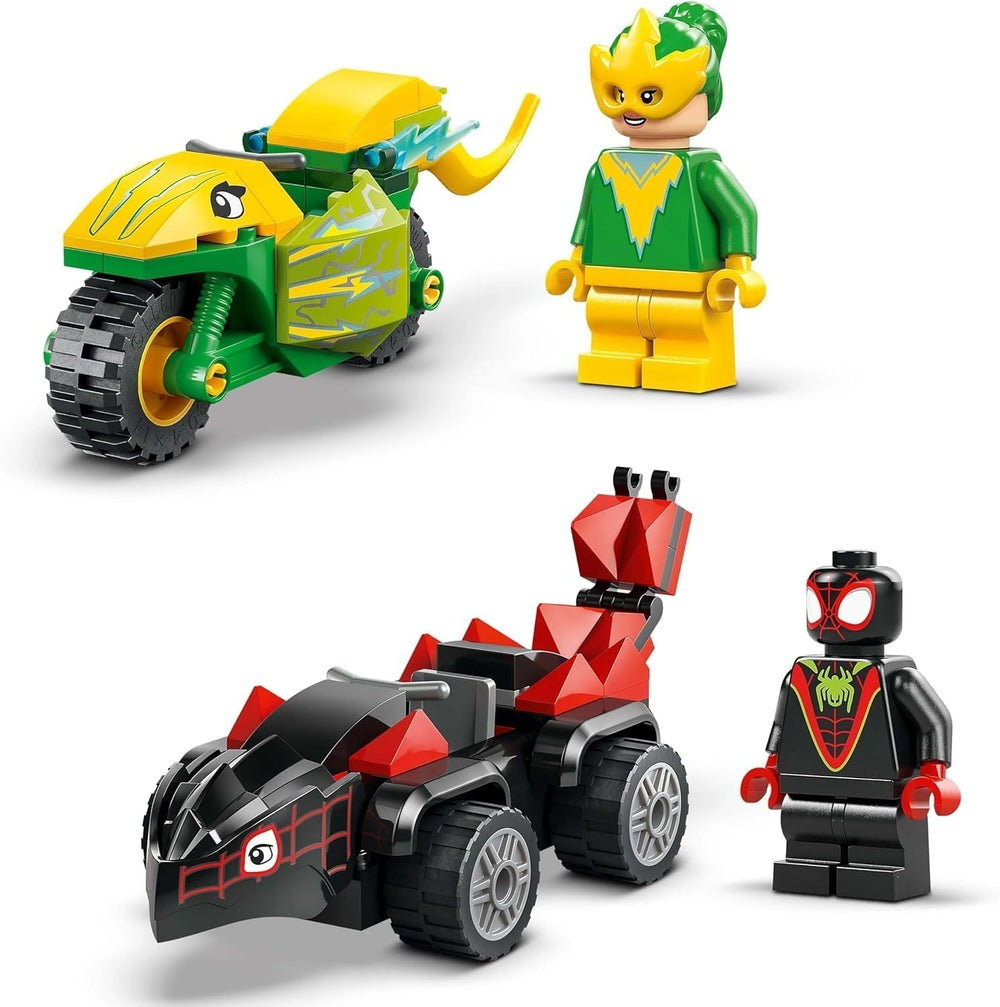LEGO Marvel Action Fun avec Spin et Electro dans leurs Dino Speedsters, voiture de super-héros à construire pour garçons et filles à partir de 4 ans, ensemble de héros avec petite voiture, Spidey et ses super amis 11198 Jeux de construction Beuche den LEGO-Store
