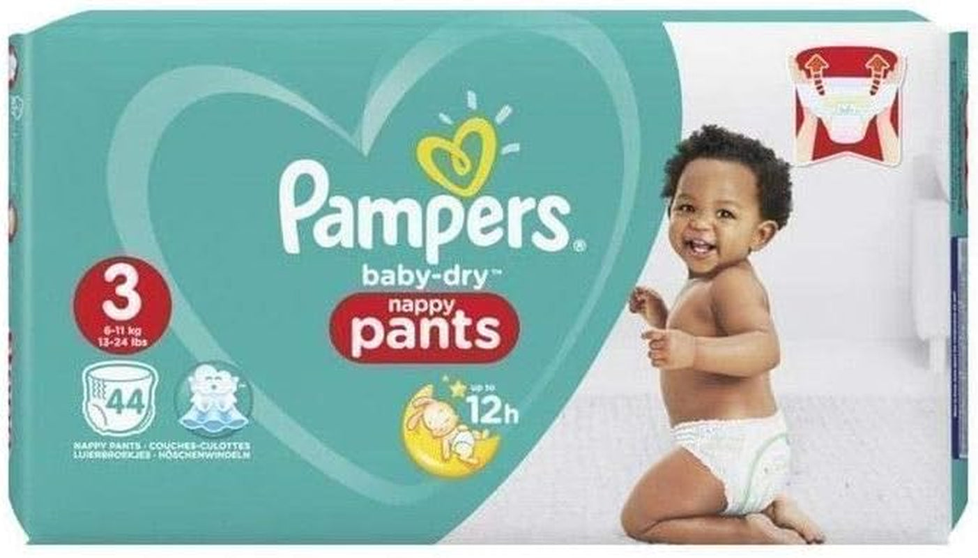 Couches Pampers Baby-Dry, taille 8, 43 couches, à partir de 19 kg, pack Jumbo+