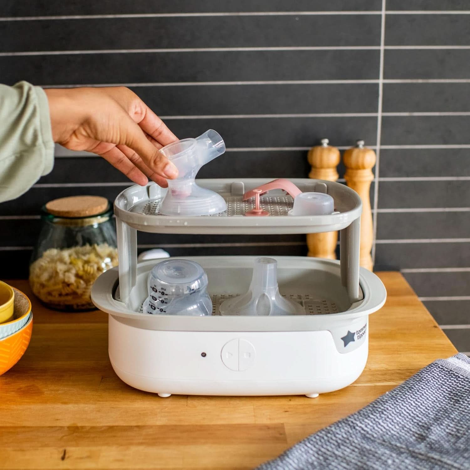 Tommee Tippee Made for Me Manuelle Einzel-Milchpumpe, Starke Saugkraft, Ergonomischer Griff, Tragbare Und Leise Milchpumpe, Samt Babyflasche Accessoires Alimentation et allaitement Bebe Naty Shop