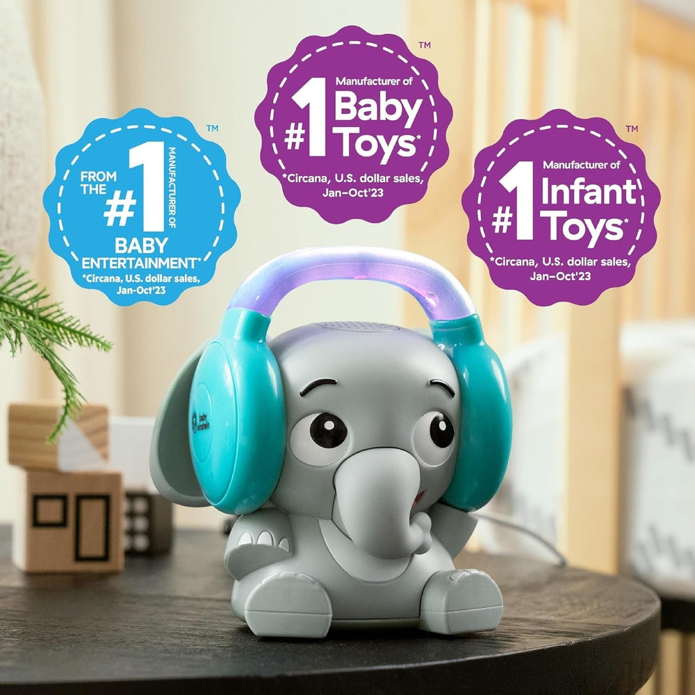 Machine à son Bluetooth Baby Einstein Earl l'éléphant, système musical + veilleuse, jouets bébé à tout-petit Bebe Naty Shop