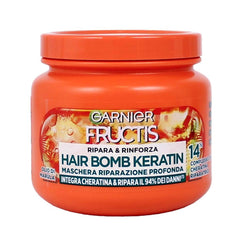 Garnier Fructis Masque réparateur en profondeur pour cheveux plus forts à l'huile de marula et à la kératine Hair Bomb Kératine répare et renforce 320 ml Naty Shop Hair Mask Default Title