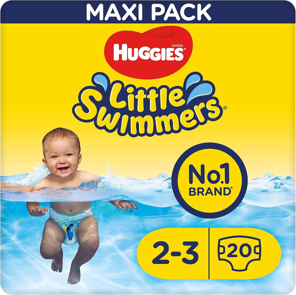 Huggies Little Swimmers Sac à dos, taille 2-3 (3-8 kg), 1 paquet avec 20 pièces