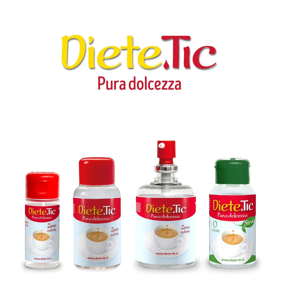 Diete.Tic Édulcorant liquide avec stévia, zéro calories, paquet pratique de 3 x 50 ml (1 000 gouttes), sans gluten, sans conservateur, idéal pour sucrer les boissons, les yaourts et les salades de fruits