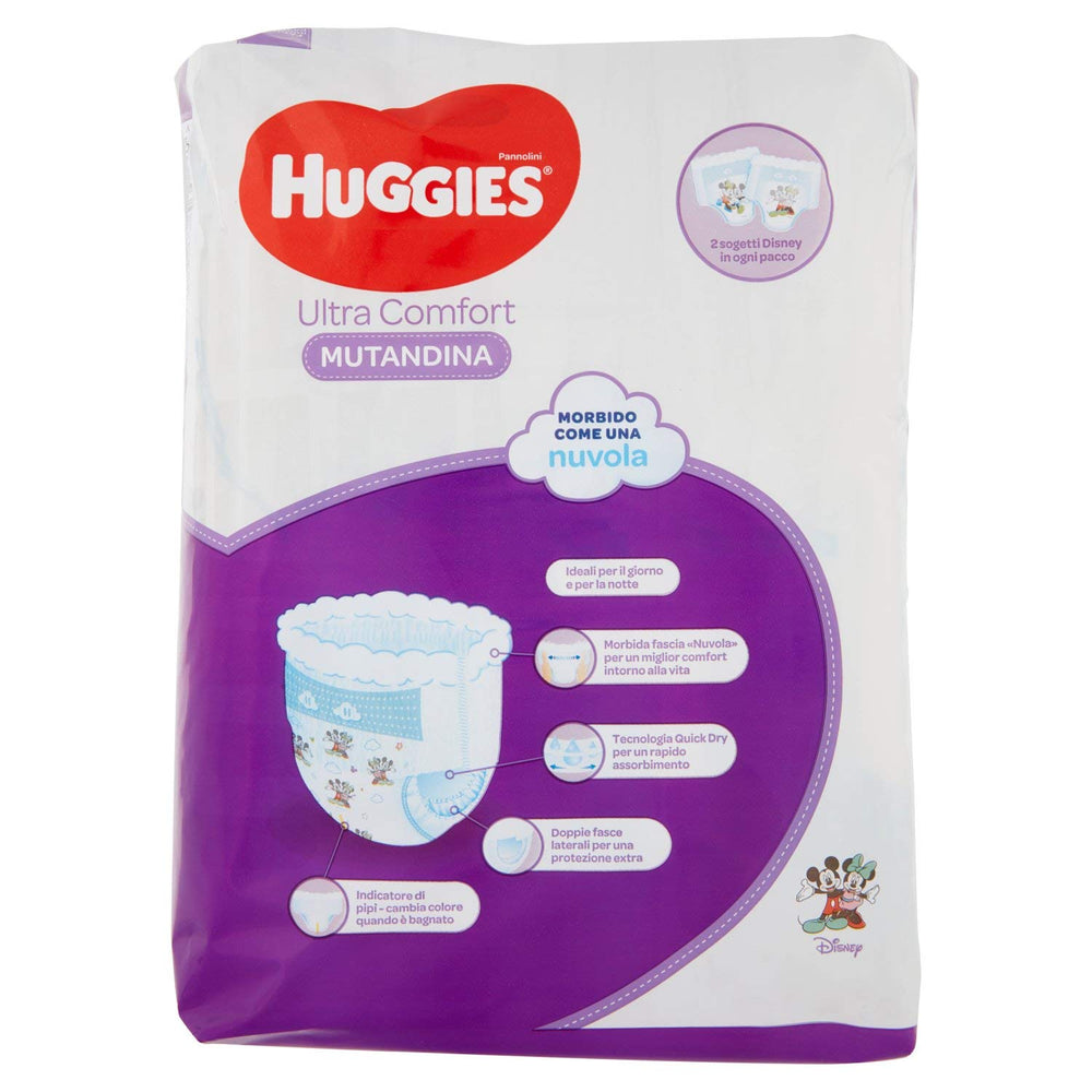 Huggies PANNOLINI Mutandina Couche jetable, garçons/filles, 12 kg, 17 kg, multicolore, 14 pièces (S)