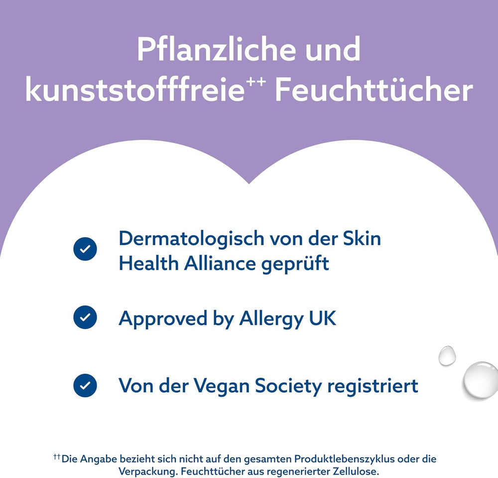 WaterWipes Sensitive+ Soothing Clean 360 pièces (paquet de 6) lingettes 3 en 1 nettoyantes, soignantes et apaisantes à 99 % d'eau avec extrait de plante, lingettes pour bébé non parfumées