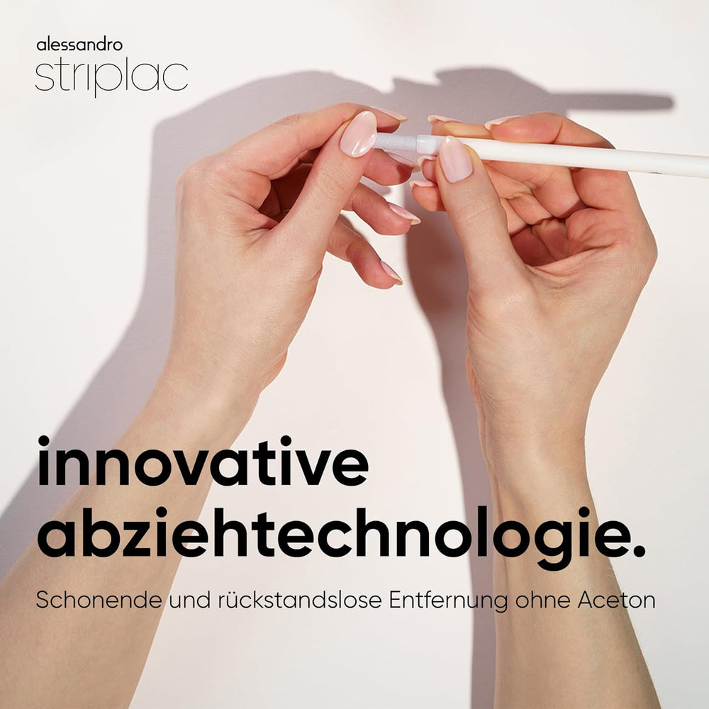 alessandro Striplac UV Top Coat Rosé - Ongles brillants et résistants aux rayures jusqu'à 15 jours - Peut être utilisé avec ou sans couleur - Technologie d'élimination en douceur - Vegan - Rose, Transparent, 6,5 ml