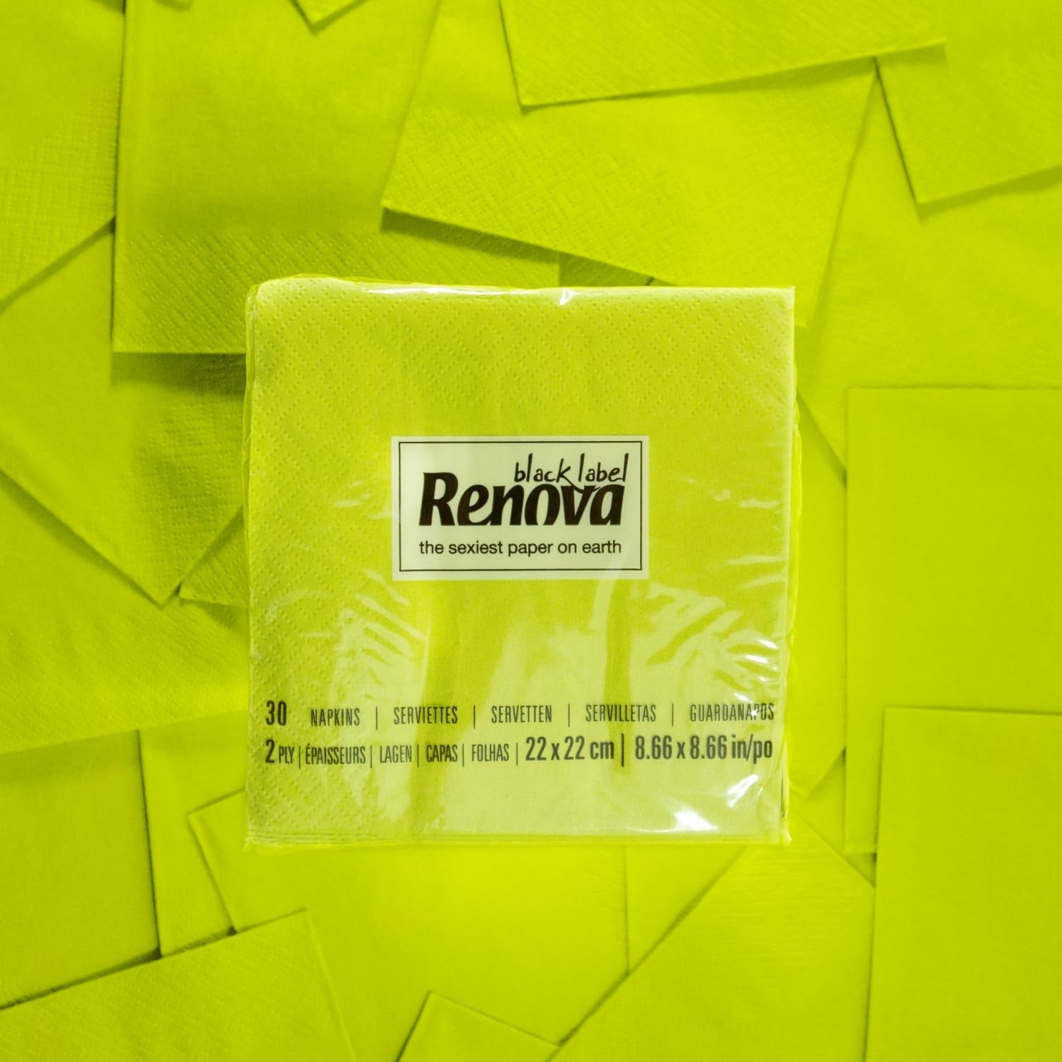 Serviettes en papier Renova Cocktail Vert - 30 Serviettes