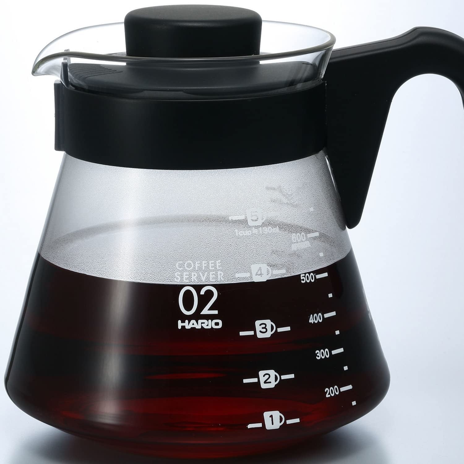 4977642019126 Carafe pour servir le café V60 700 ml VCS-02B, verre, incolore, 17,3 x 14,1 x 13 cm