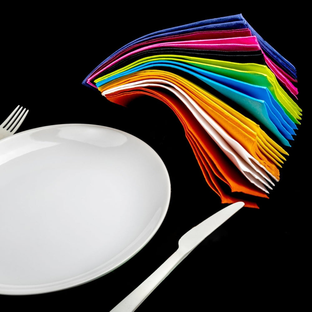 Serviettes en papier Renova, dorées, vertes, 40 pièces