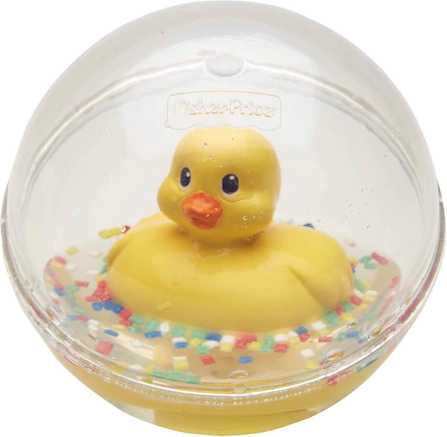 Fisher-Price WaterMates Ducky Ball, Canard drôle en boule de confettis, jouet pour bébé, balle de jeu, jouet de bain, à partir de 3 mois, 75676 Baby Toys Naty Shop