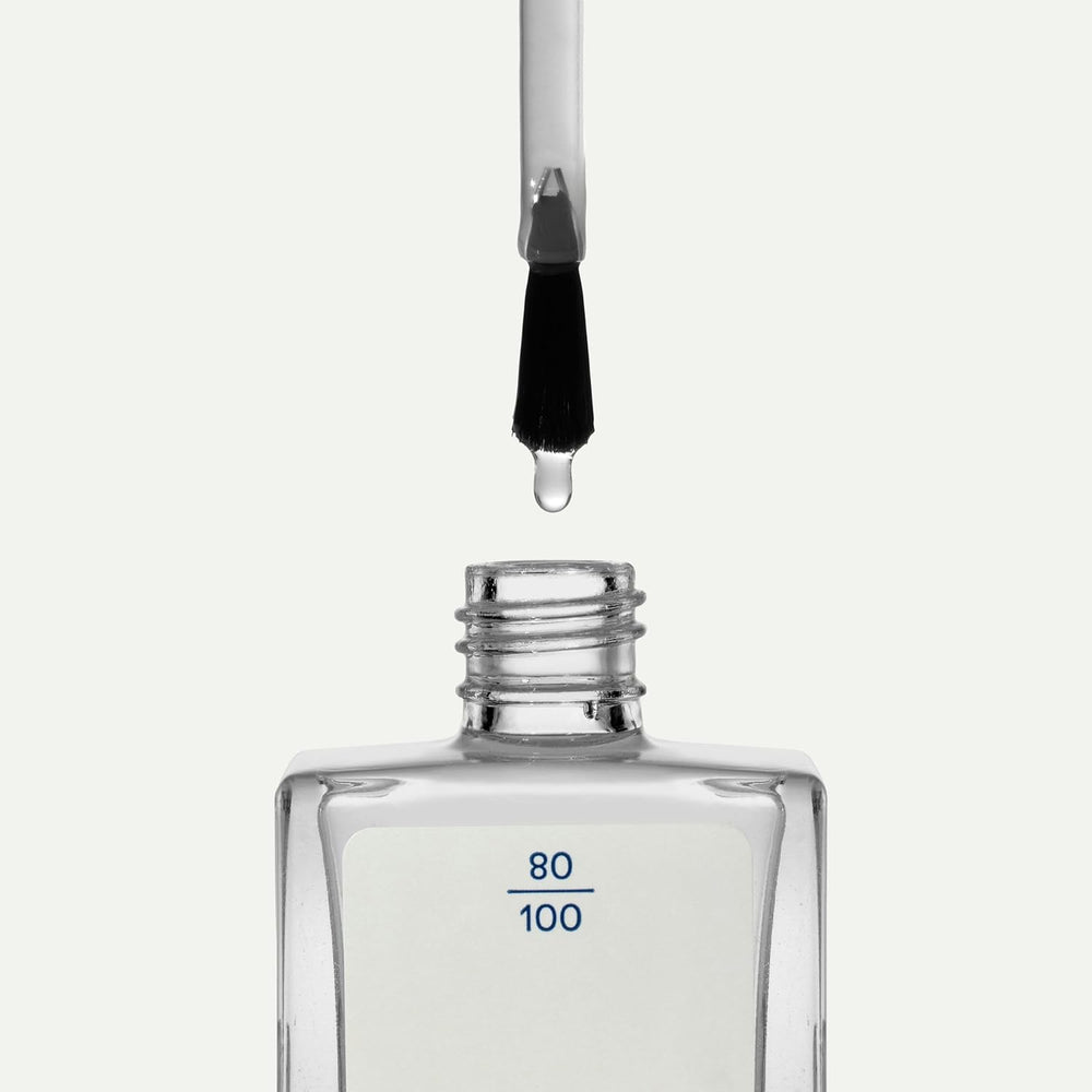 KORRES Base de vernis à ongles No No - Base 10 % végétalienne sans démoulage, pour une couleur longue tenue et résistante aux éclats, 11 ml - Ongles naturellement manucurés, sans substances nocives