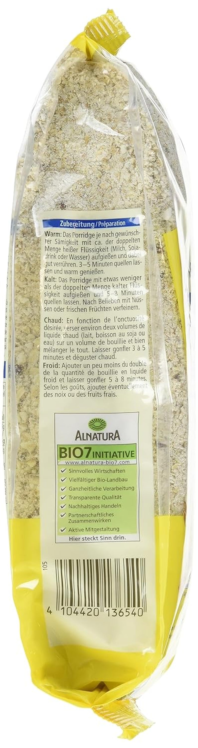 Base de bouillie d'avoine et d'épeautre bio, 500g (paquet de 3)