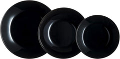 Arcopal Zelie Black Glasgeschirr-Set, 12-Teilig, 4-Sitzer, Schwarz Services de table Naty Shop Default Title