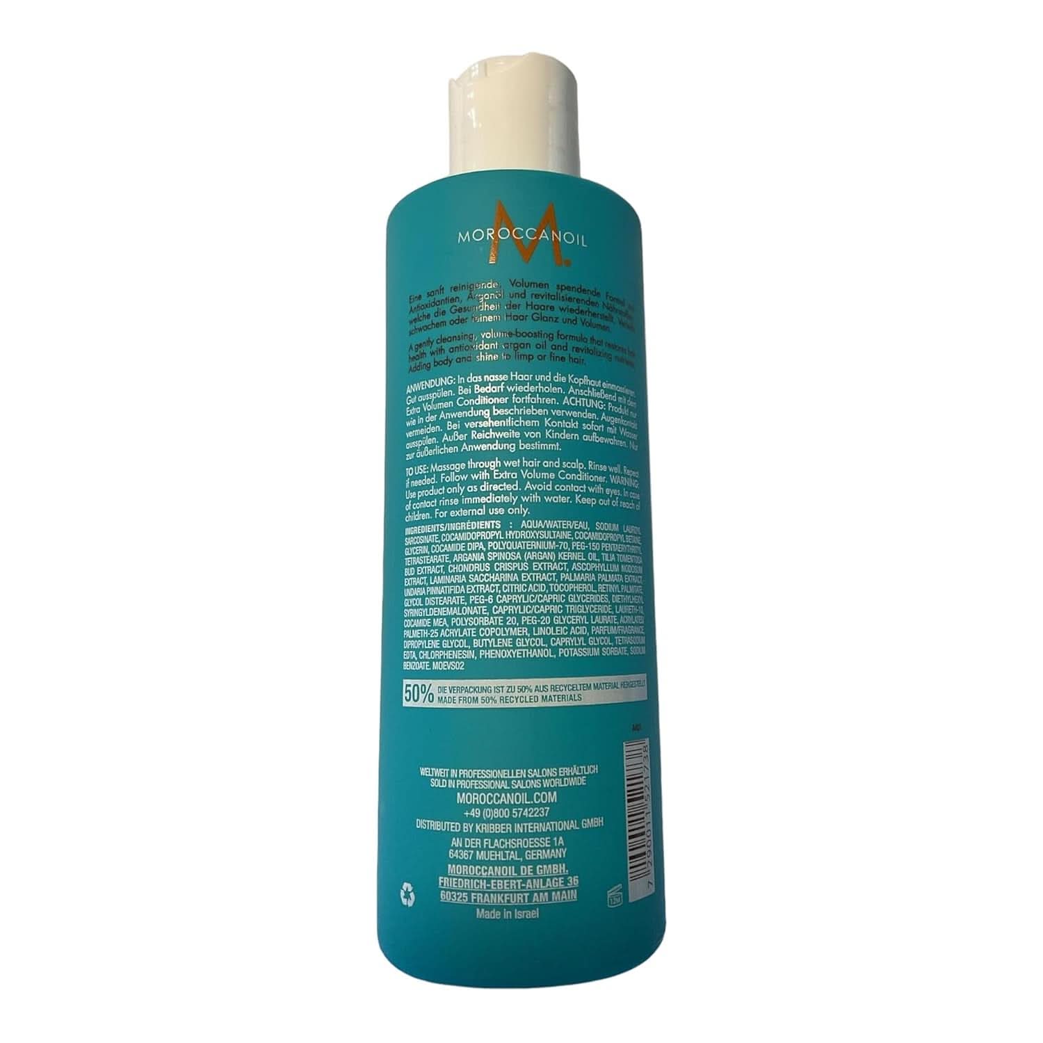 Marocainoil, Shampoing Extra Volume, 250ml Naty Shop Douche et bain