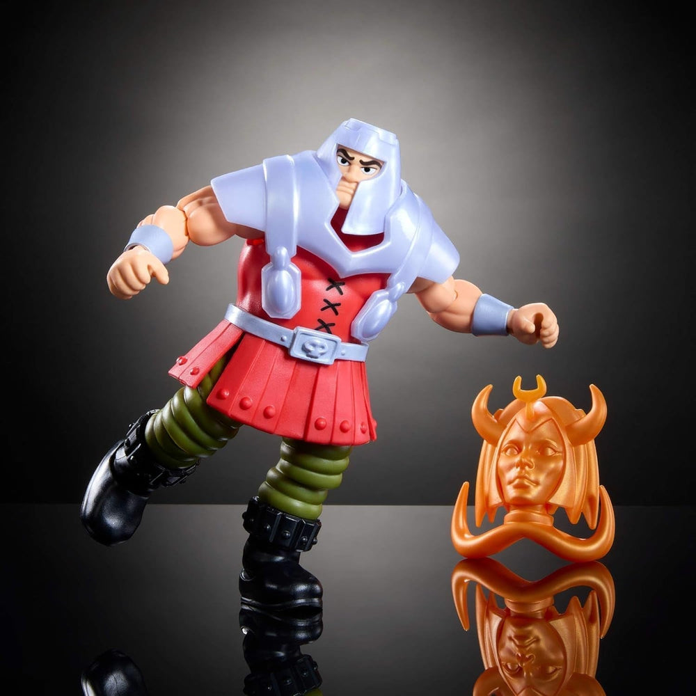 Figurine d'action Masters of the Universe Origins Ram Man de la collection Cartoon, env. Figurine MOTU Ram de 14 cm de haut TV des années 1980 Conception détaillée et accessoires JBM77 Figurines Naty Shop