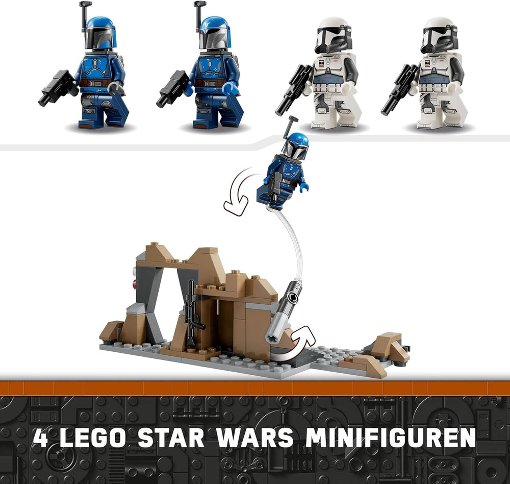LEGO Star Wars: The Mandalorian Hinterhalt auf Mandalore Battle Pack, Abenteuer-Bauspielzeug für Kinder, Action-Spielset zum Sammeln, Geschenkidee für Jungen und Mädchen 75373